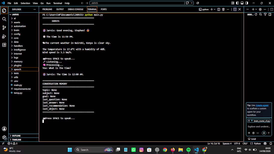 Cover image for JARVIS- AI-powered desktop assistant.:
