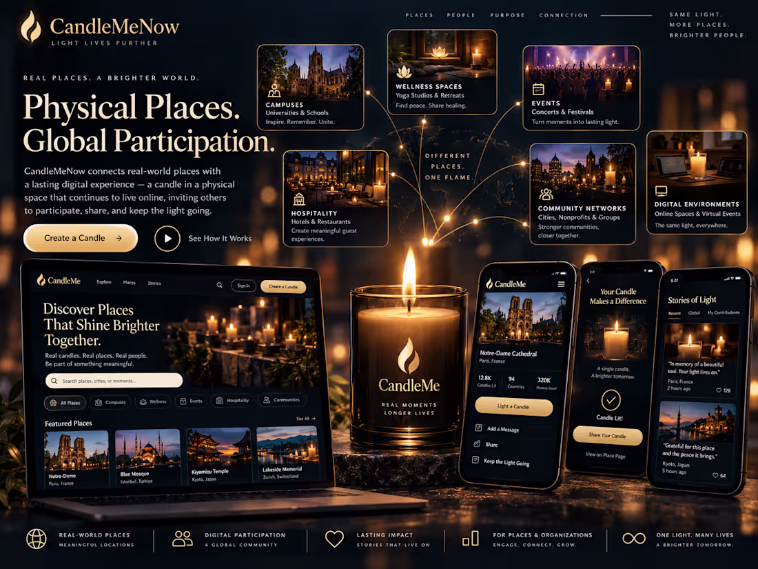 Cover image for CandleMe — Interactive Digital Participation