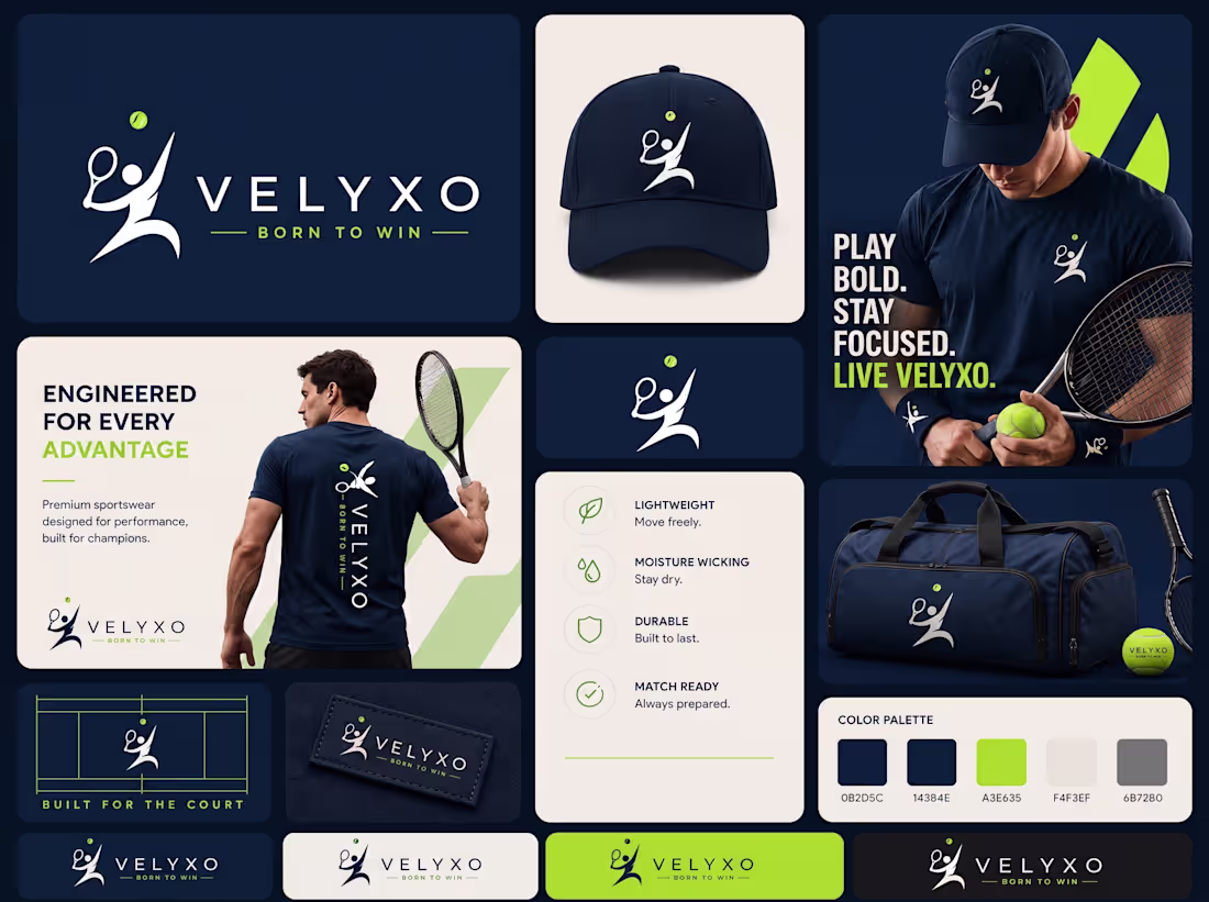 Cover image for VELYXO Sports Branding | Tennis