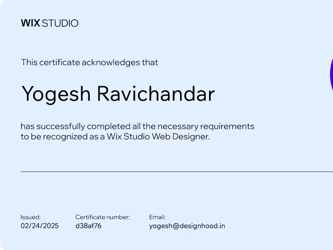 Cover image for Advanced Wix Studio Website