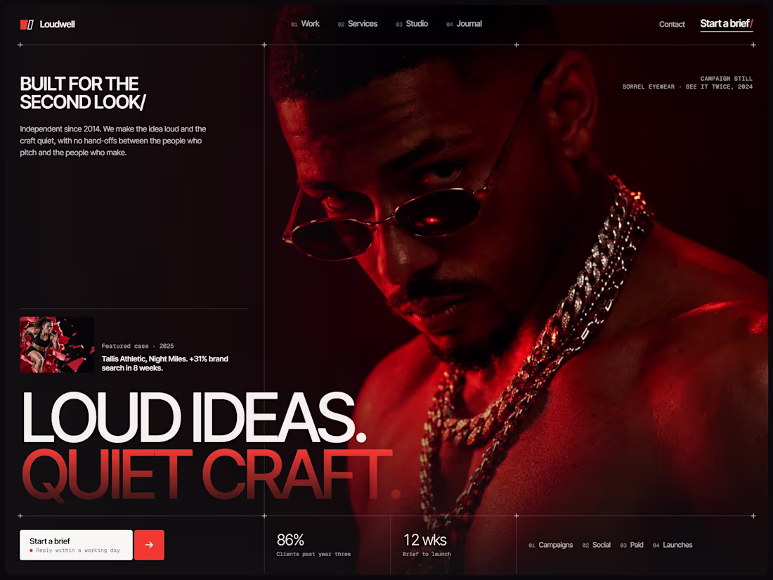Cover image for Loudwell: Marketing Agency Website