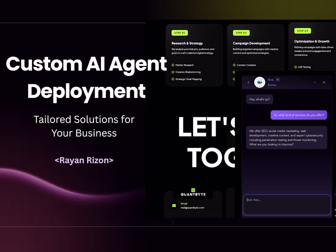 Cover image for Custom AI Agent Deployment