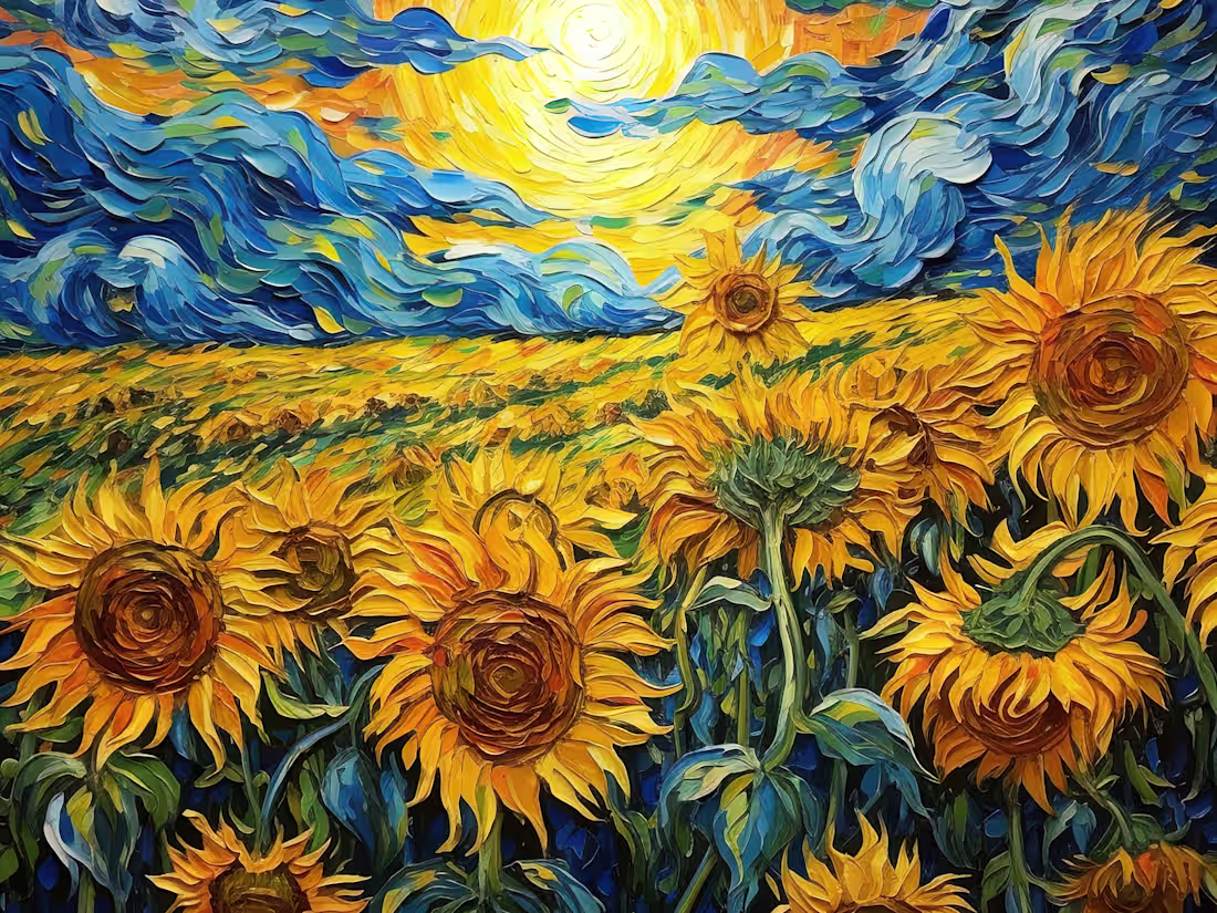Cover image for Sunflowers by Van Gogh