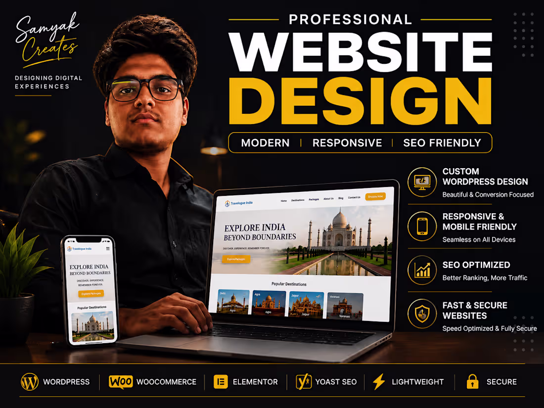 Cover image for Designed a modern, responsive WordPress