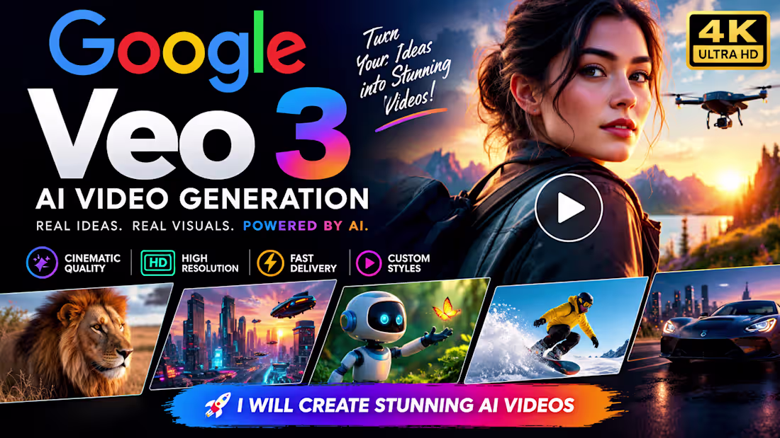 Cover image for Get realistic ai explainer video ai commercial video