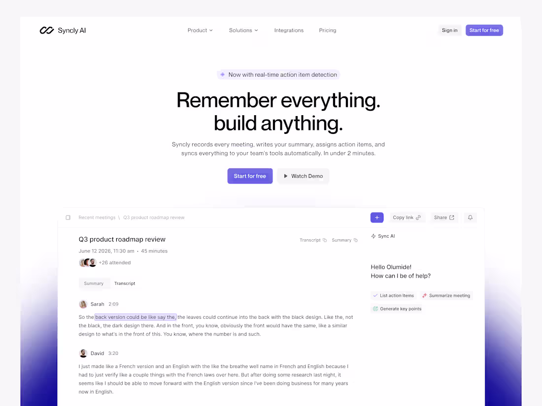 Cover image for Syncly AI Framer Website