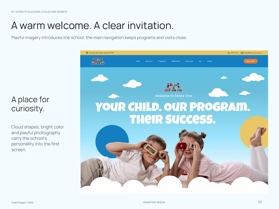 Cover image for Childcare Website Experience