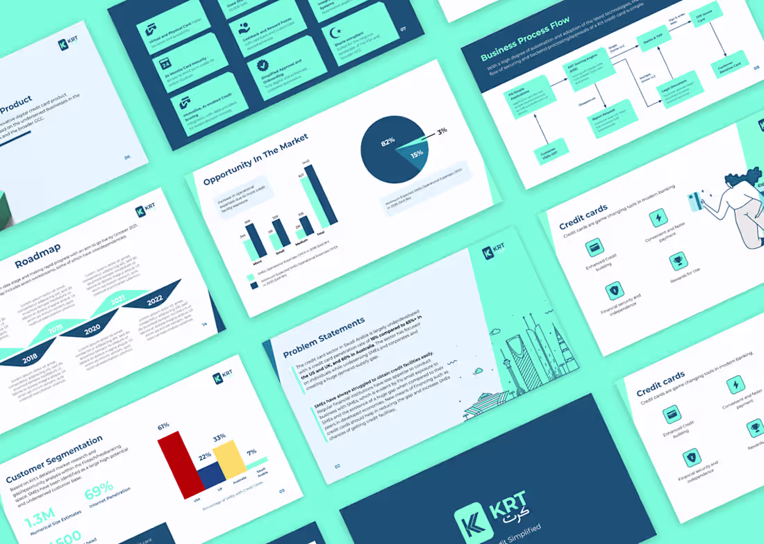 Cover image for KRT | Fintech Investor PitchDeck (Design + Template)