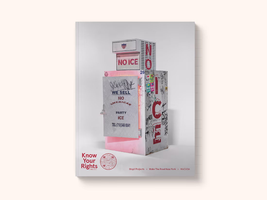 Cover image for MOCADA / NO I.C.E. Exhibition Zine