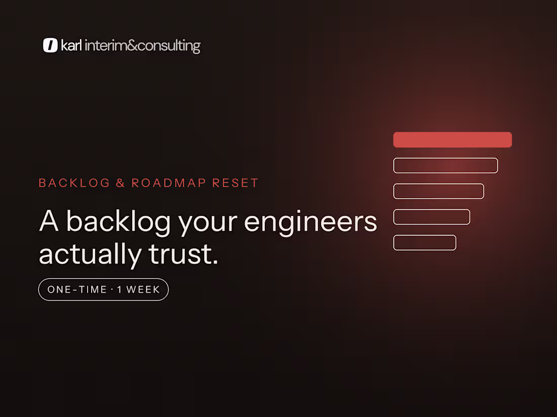 Cover image for Backlog & Roadmap Reset
