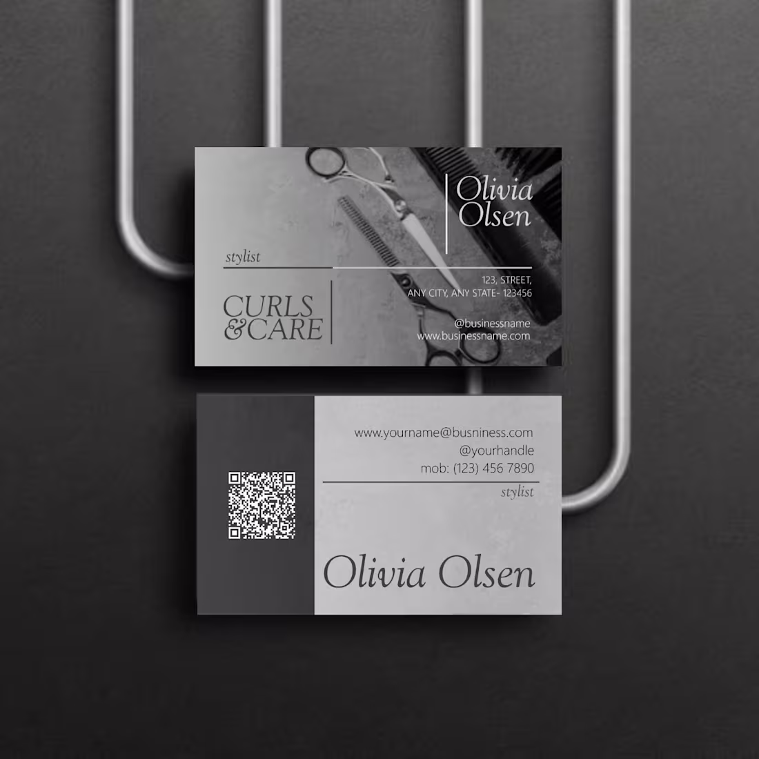 Cover image for Business card concept for hair