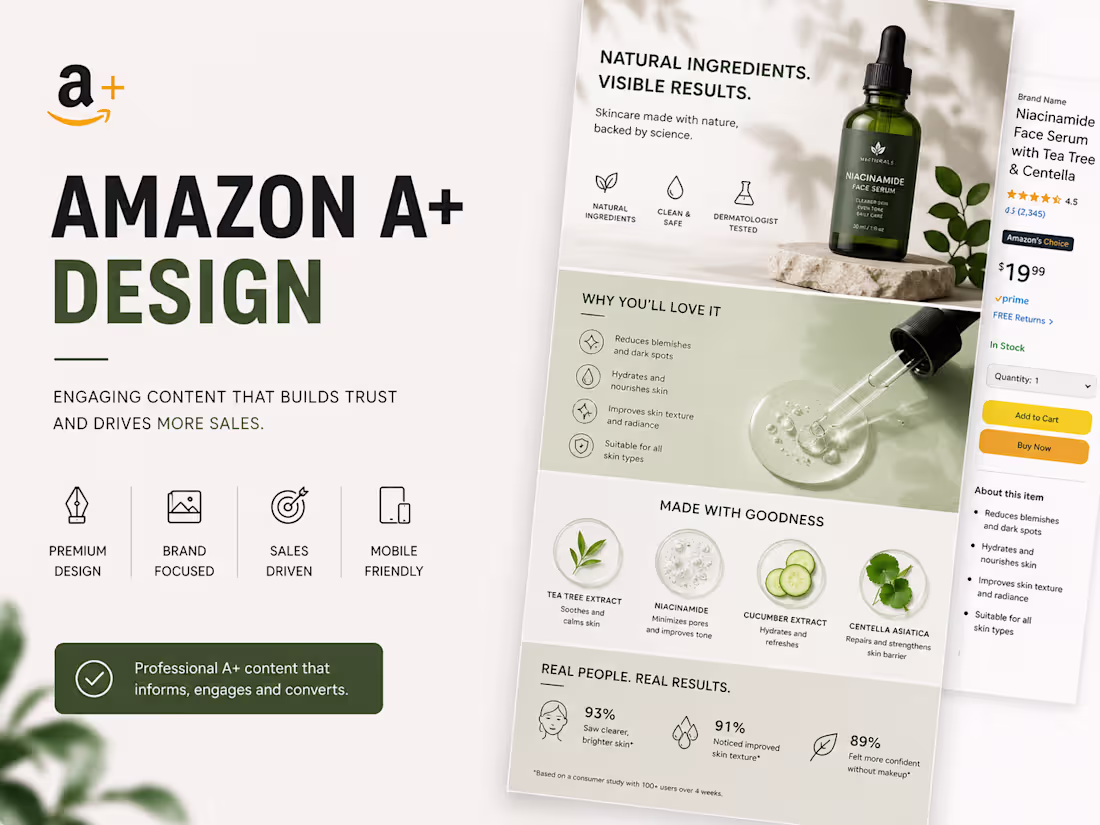 Cover image for Amazon A+ design