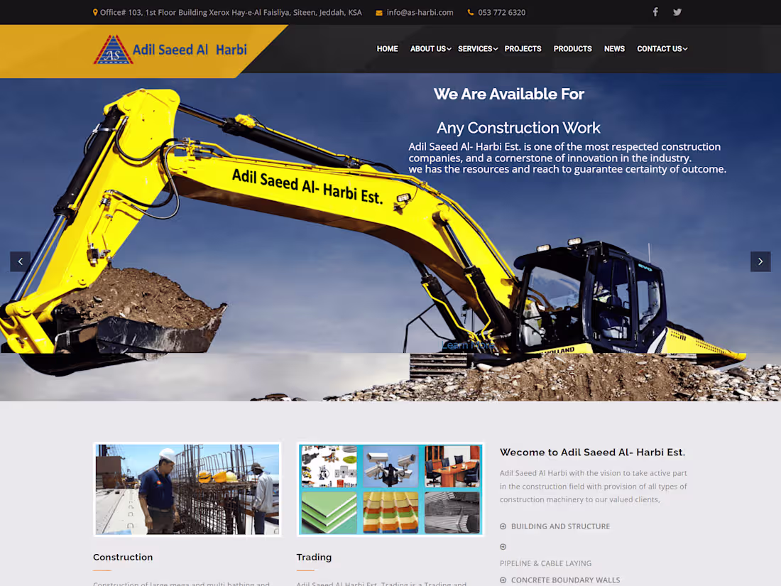 Cover image for Building, Development & Construction Company- Website Design