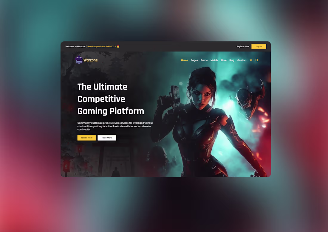 Cover image for Designed a gaming platform Hero