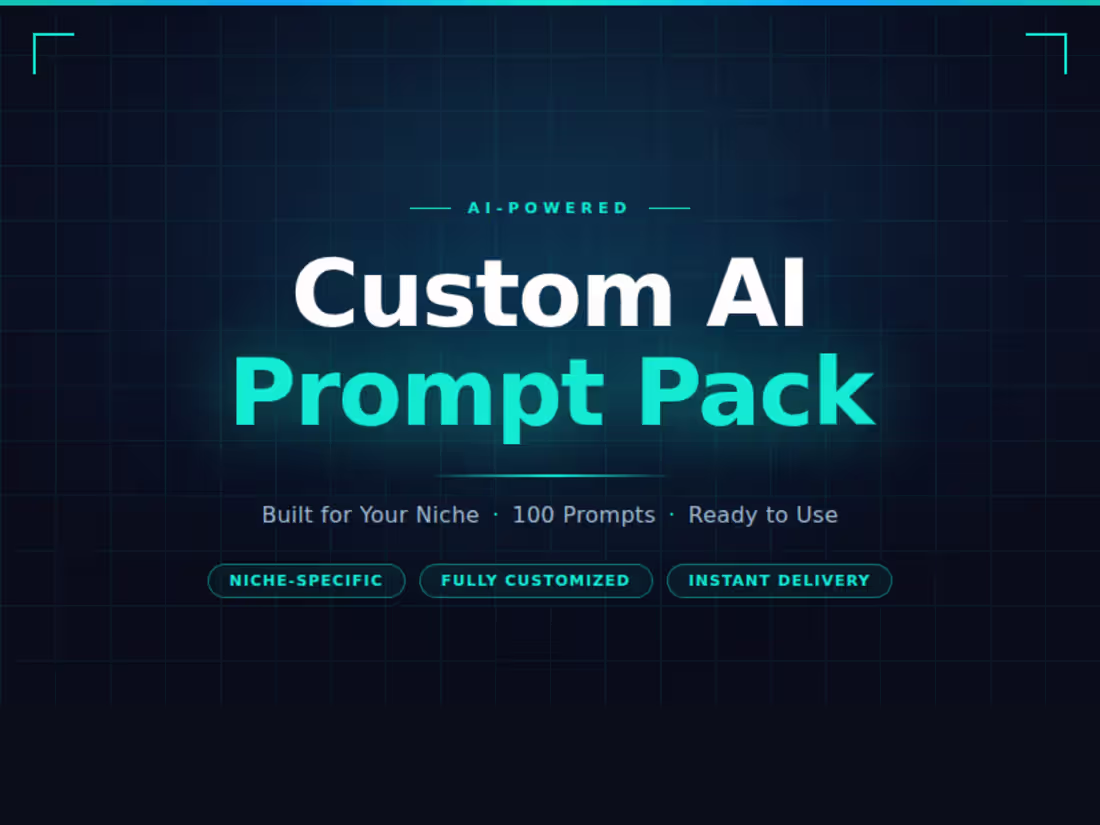 Cover image for Custom AI Prompt Pack for Your Business or Niche