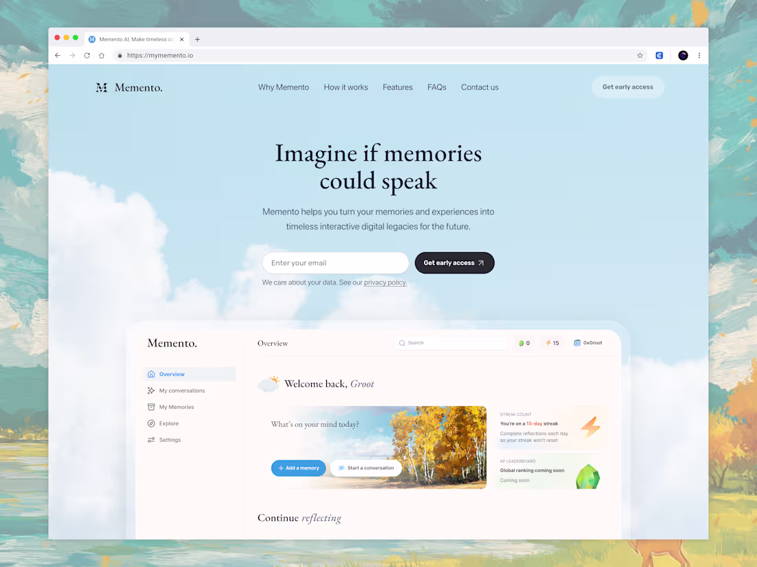 Cover image for Memento AI: AI-powered Personal Knowledge & Memory Management
