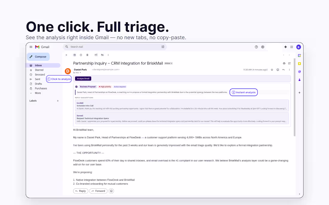 Cover image for AI Email Analyzer — FastAPI, OpenAI, Chrome Extension