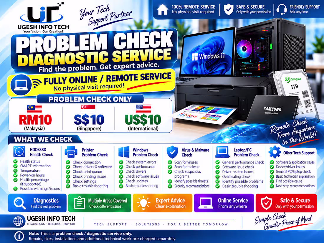 Cover image for Remote Tech Problem Check |