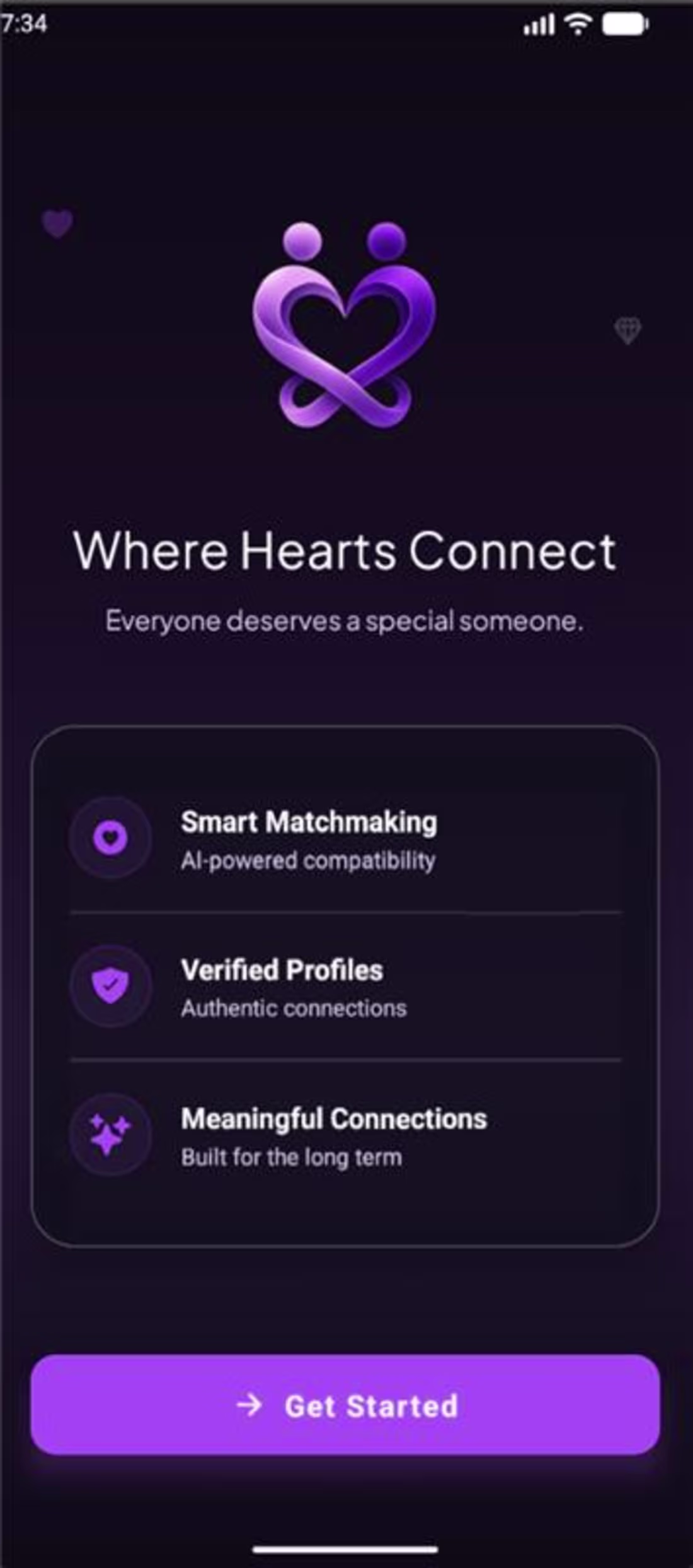 Cover image for Heartly Matchmaking App Development