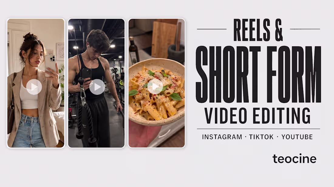 Cover image for Instagram Reels & TikTok Editing
