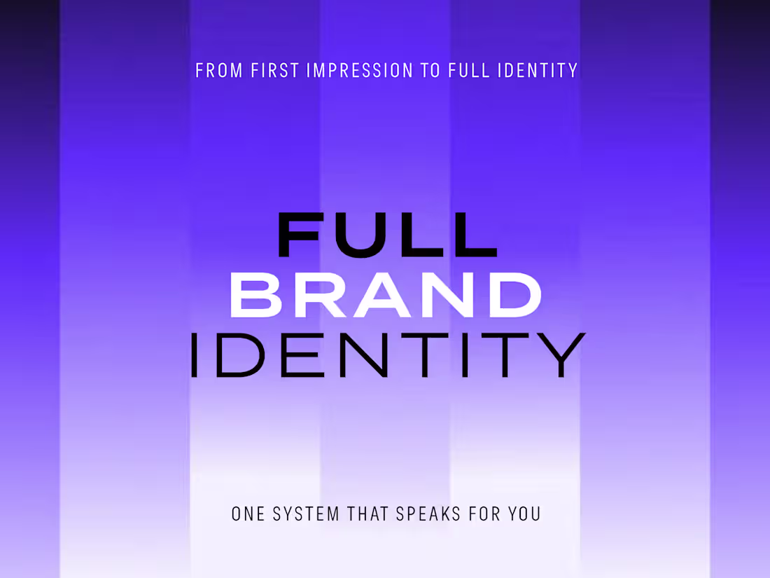 Cover image for Full Brand Identity & Visual System