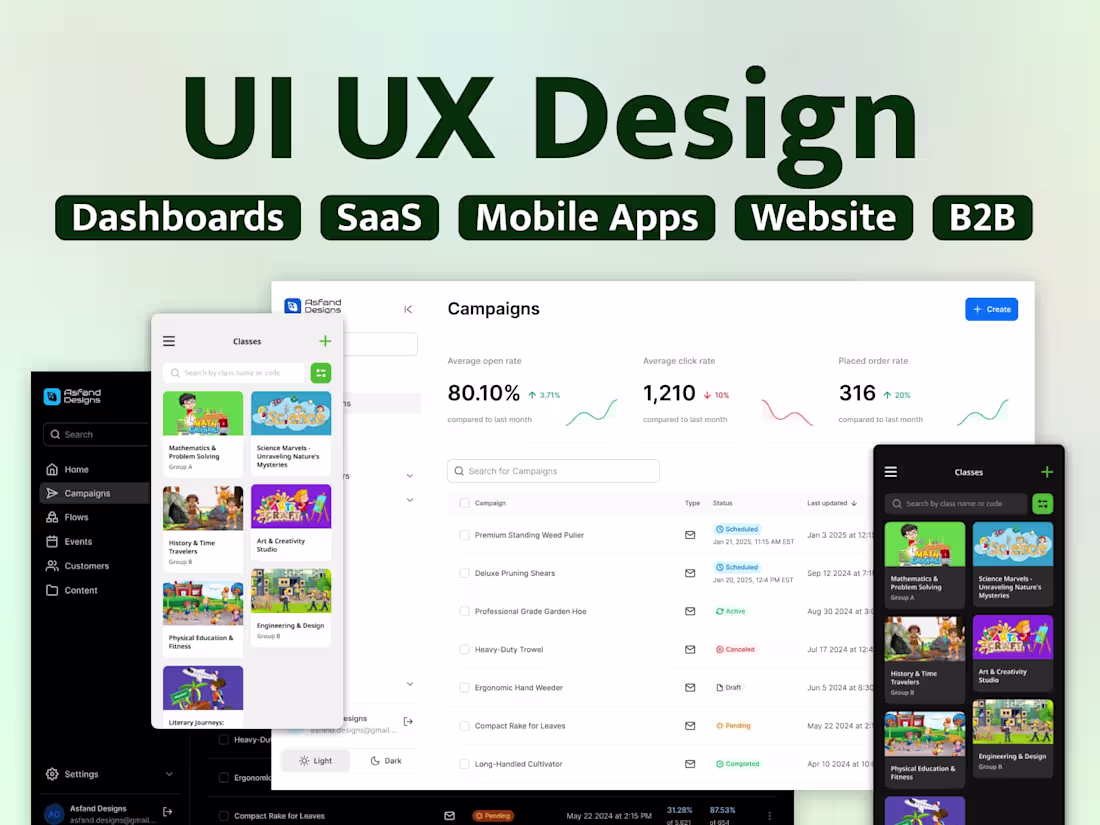 Cover image for I will design your Marketing page in Figma