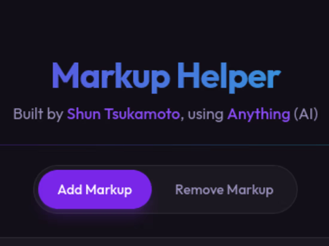 Cover image for Optimize Your Workflow with the Markup Helper App