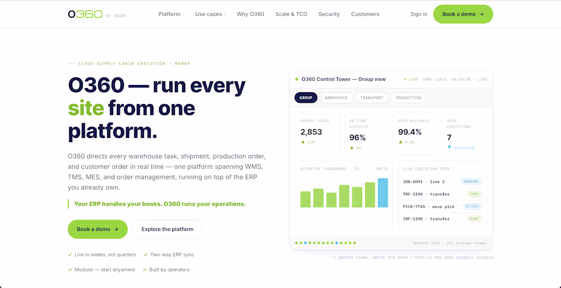 Cover image for O360 – Multi-Tenant Supply Chain SaaS Platform