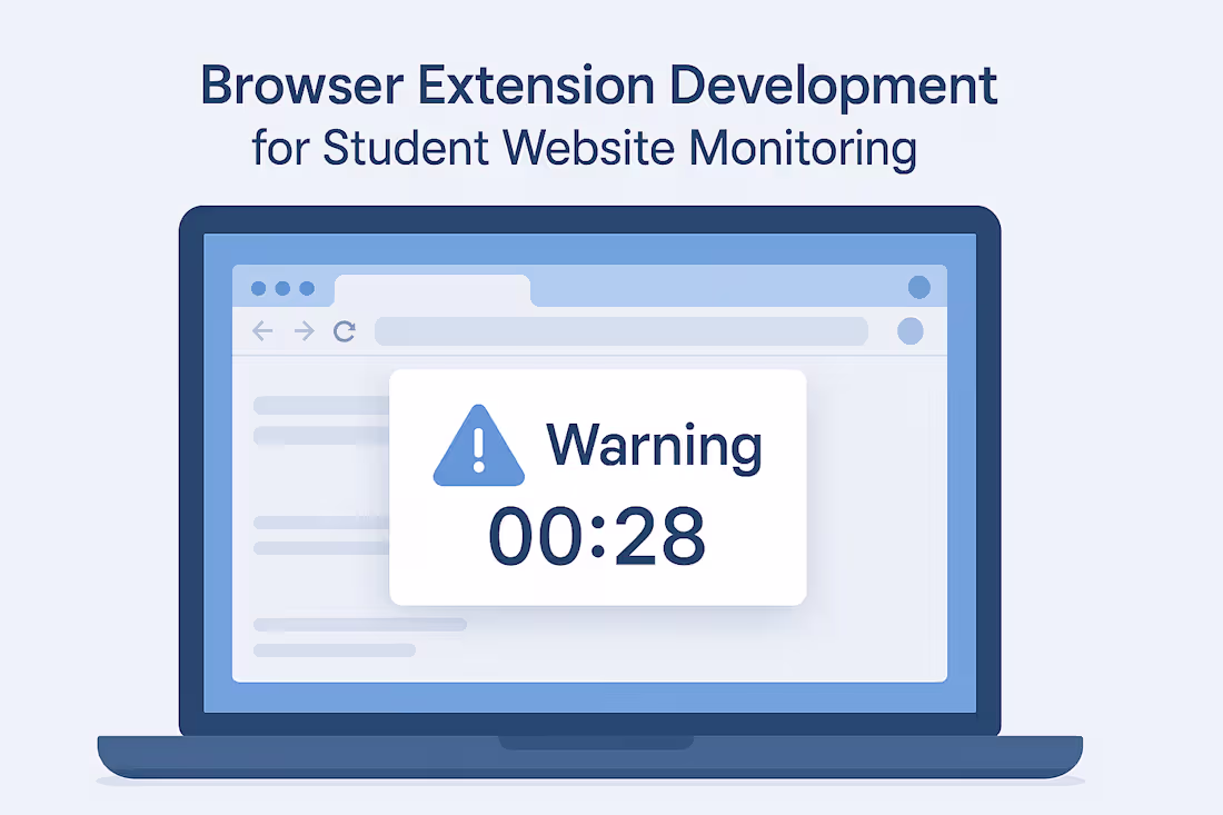 Cover image for Chrome Extension Development for school's student Monitoring