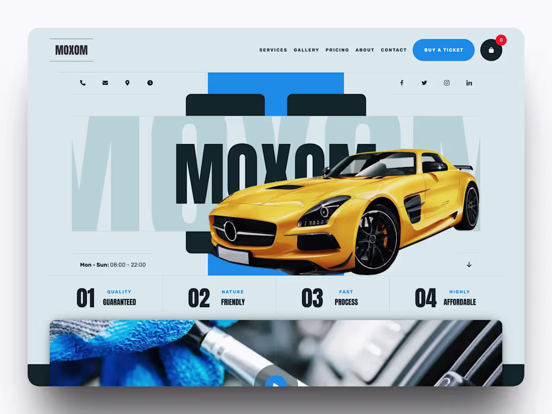 Cover image for Moxom - Car Wash Webflow