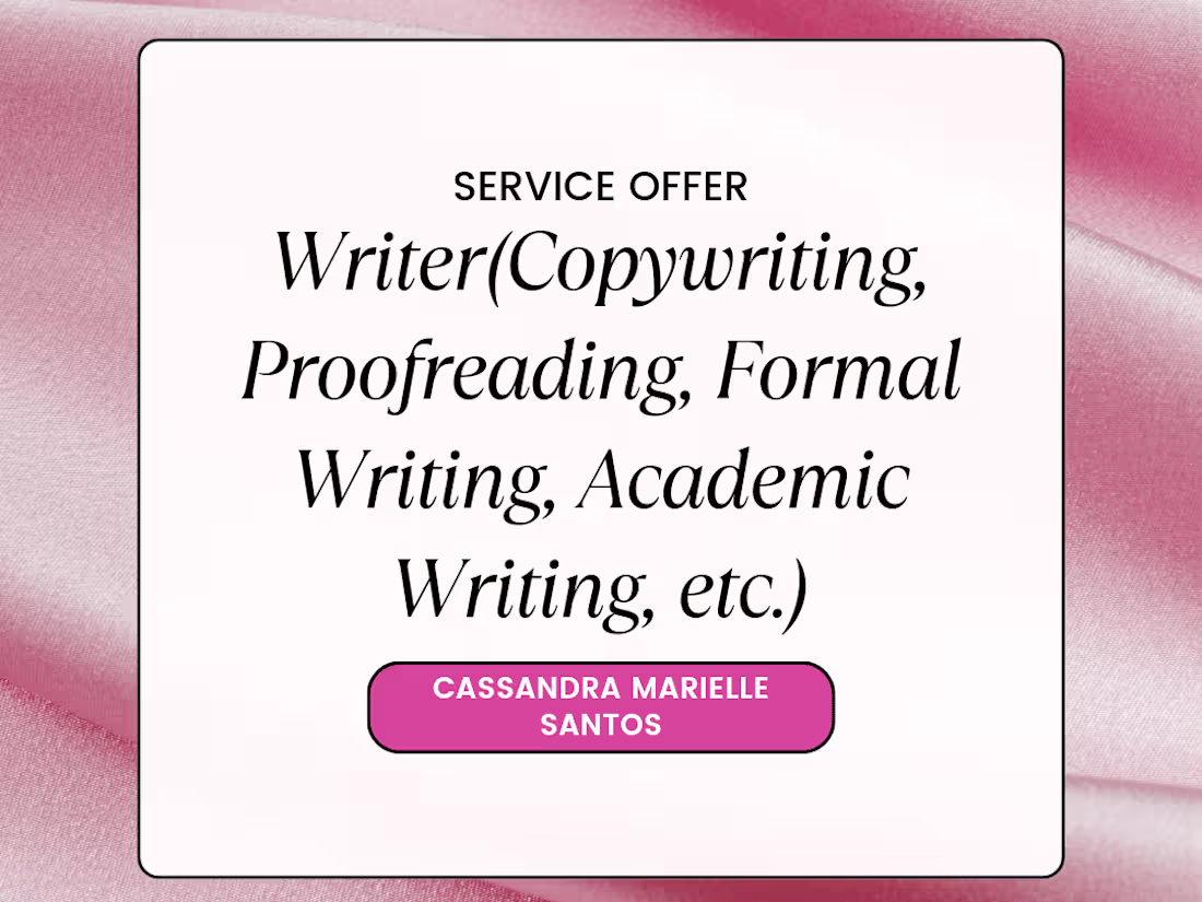 Cover image for Crafting Your Story: Professional Writing Services by Cassandra