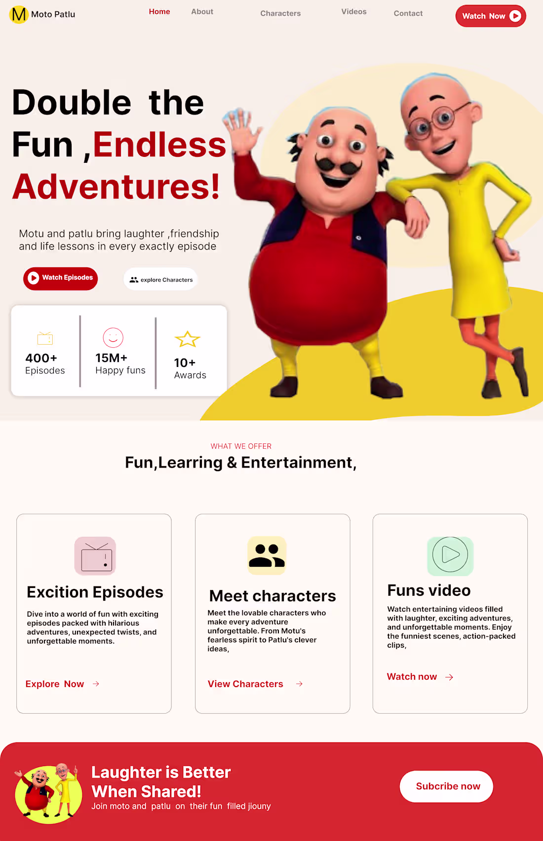 Cover image for Motu and Patlu bring endless
