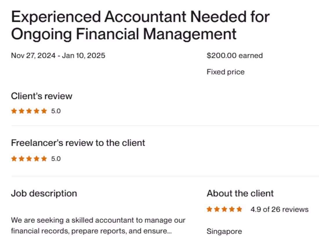 Cover image for :Experienced Accountant Needed for Ongoing