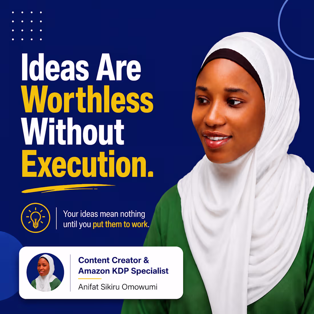 Cover image for Ideas are exciting.
Execution is uncomfortable.
Most