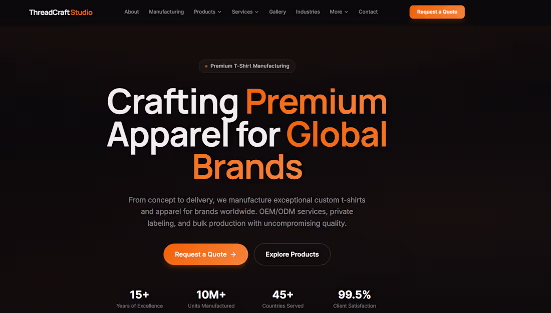 Cover image for Threadcraft Studio - Premium Apparel