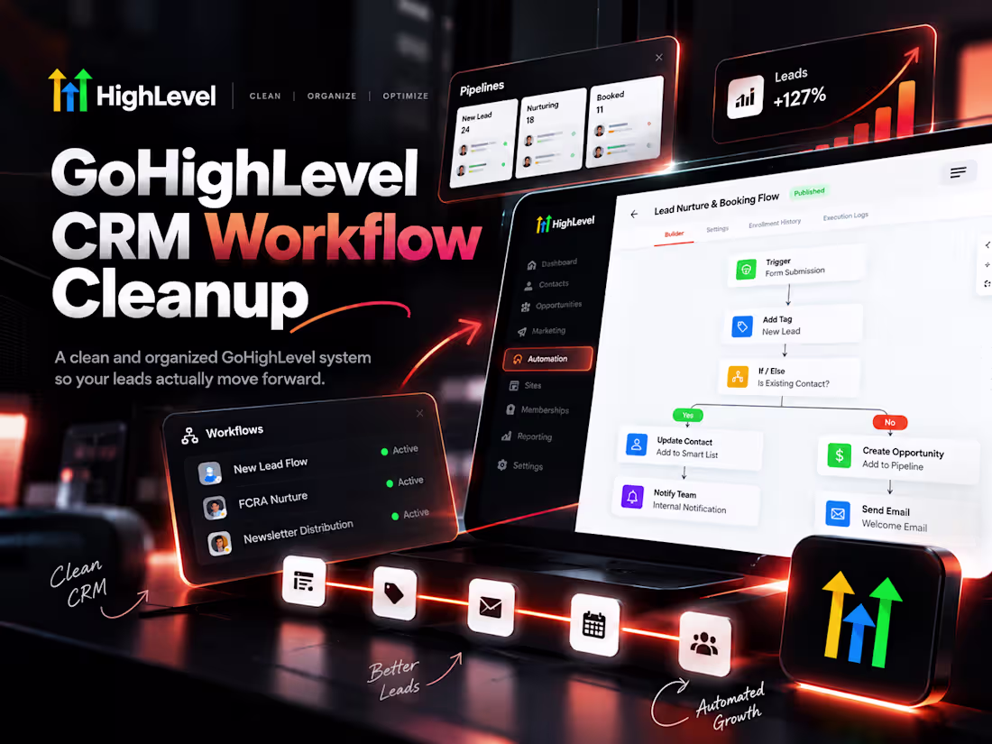 Cover image for GoHighLevel CRM Workflow Cleanup