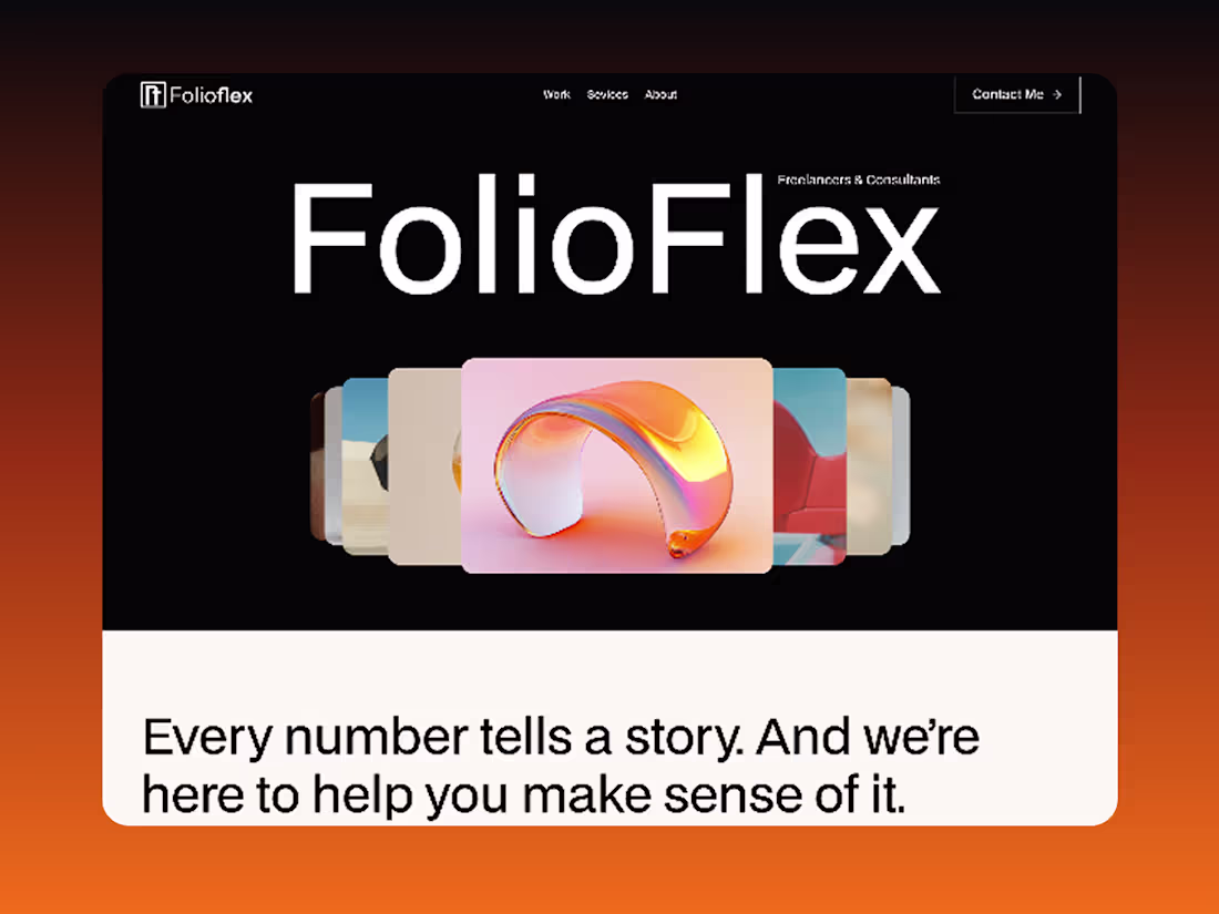 Cover image for Project Overview
FolioFlex is a highly
