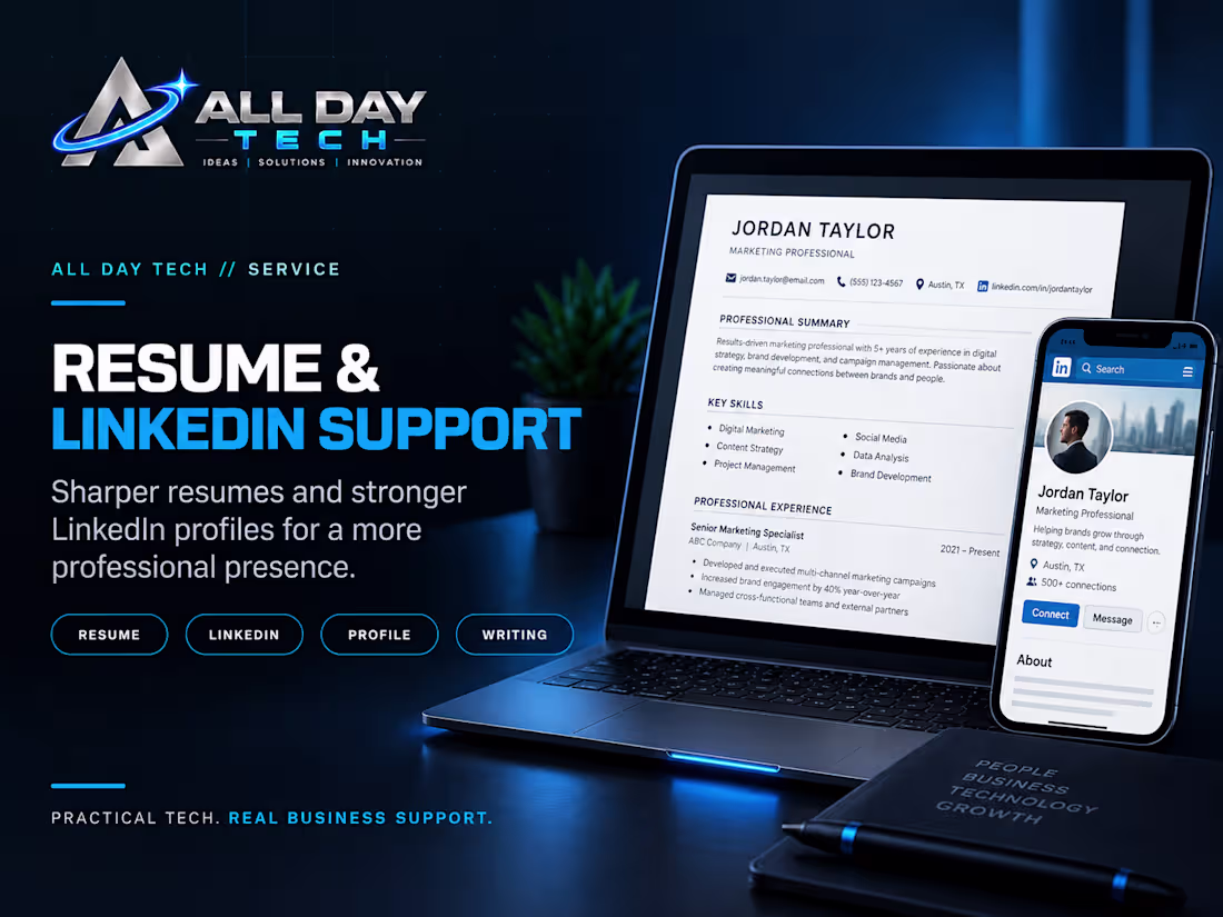 Cover image for Resume & LinkedIn Support