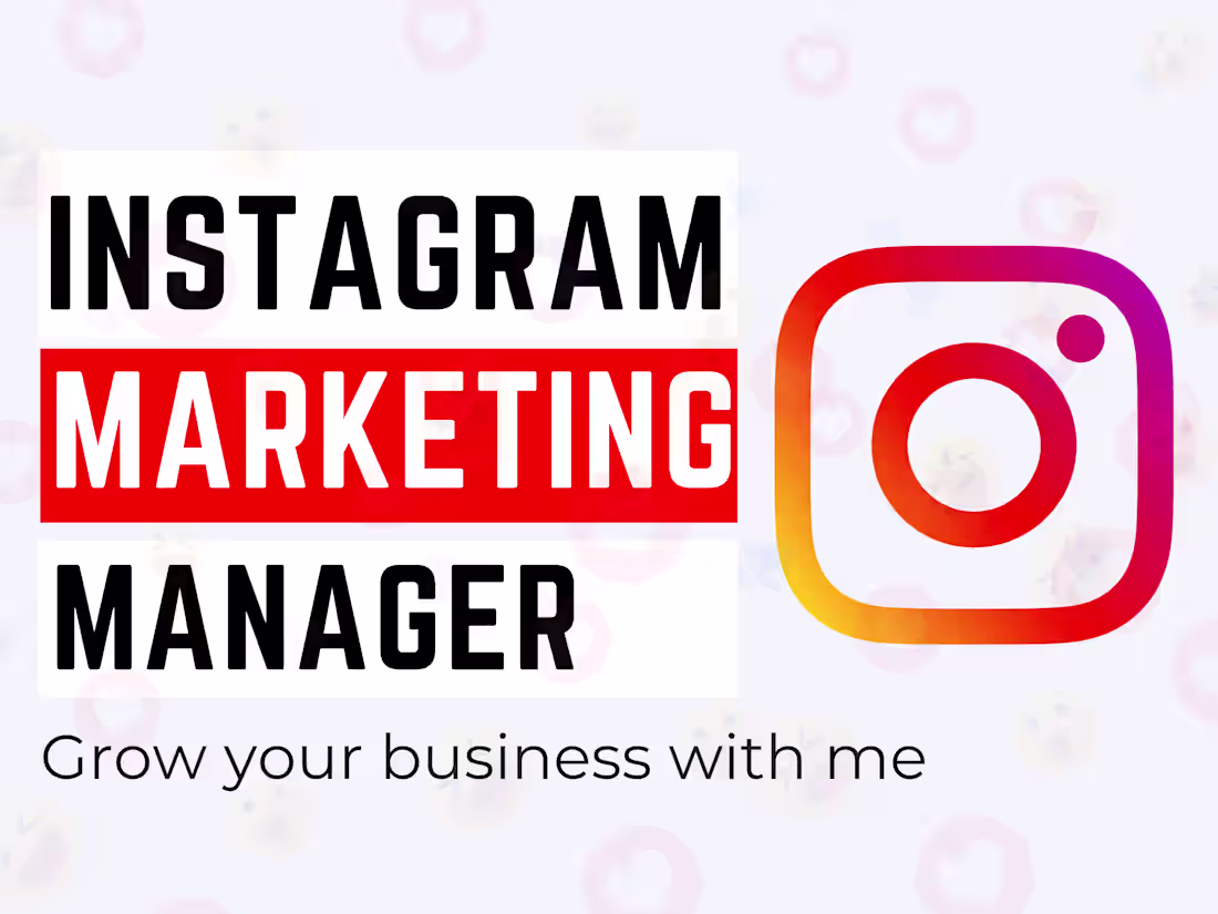 Cover image for Instagram Marketing Manager And Content Creator