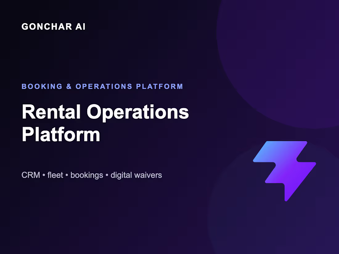 Cover image for Jet Ski Booking & Operations Platform