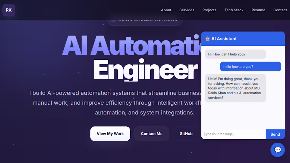 Cover image for AI Customer Support Chatbot with RAG