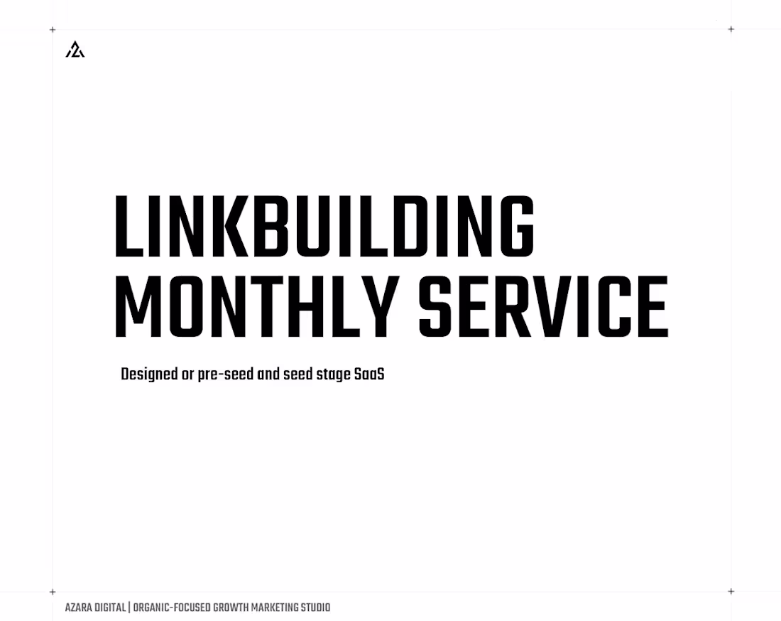 Cover image for Linkbuilding Monthly Service