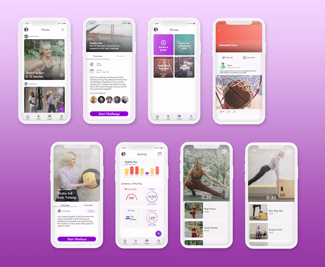 Cover image for GoSquad — Gamified & Curated Fitness Group App 
