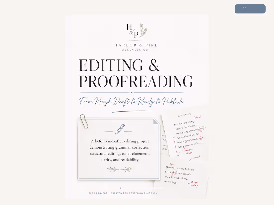 Cover image for Editing & Proofreading: From Rough Draft to Ready to Publish
