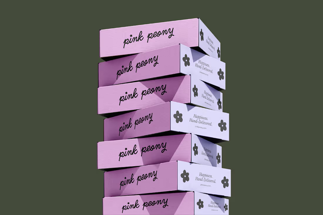 Cover image for Pink Peony – Romantic & Timeless Florist Brand Identity