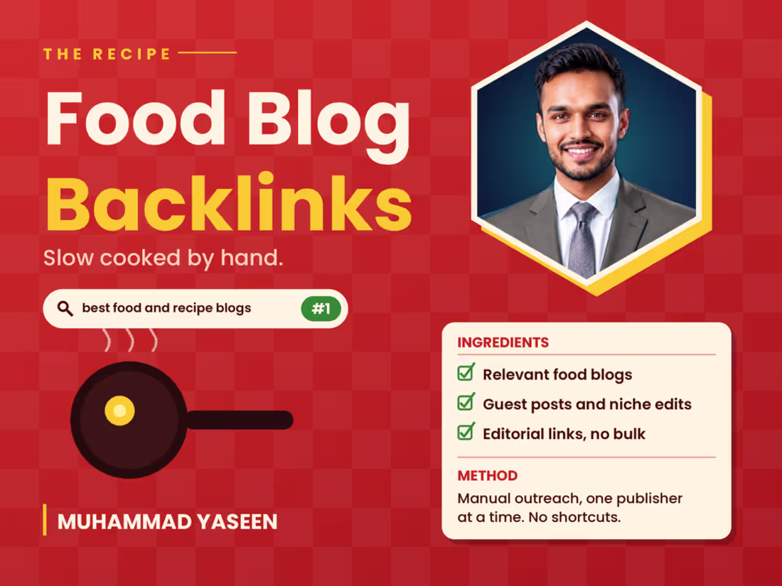 Cover image for Food blog link building through