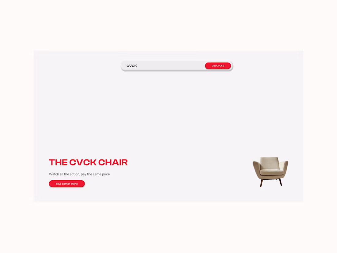 Cover image for The CVCK Chair