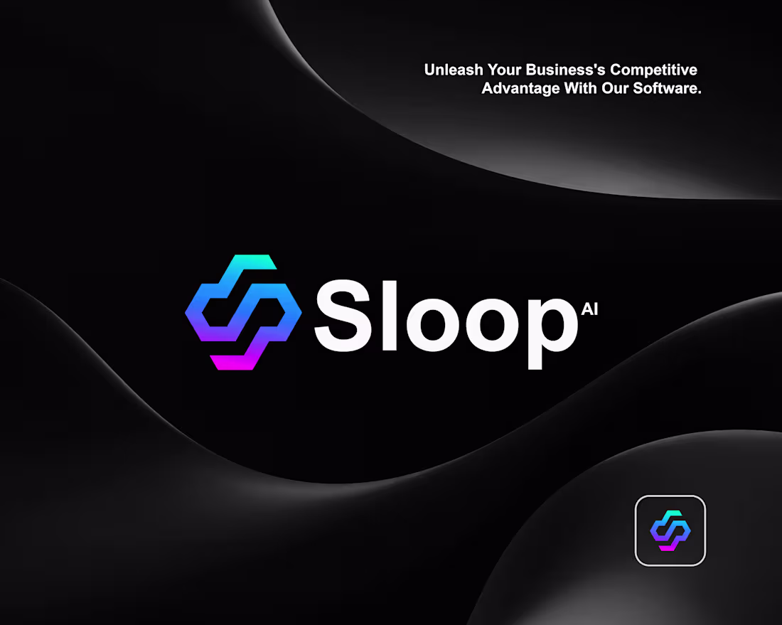 Cover image for Sloop AI Modern S lettermark tech logo concept. Better view ...