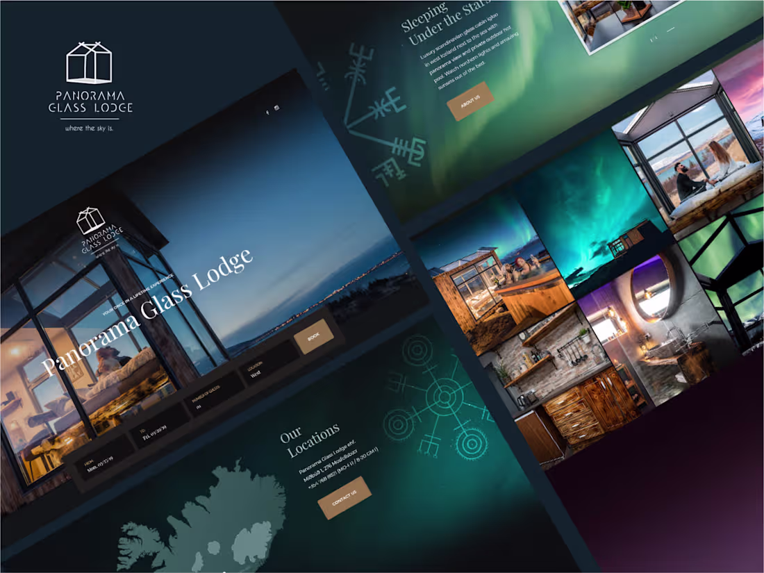 Cover image for Website Design for Panorama Glass Lodge