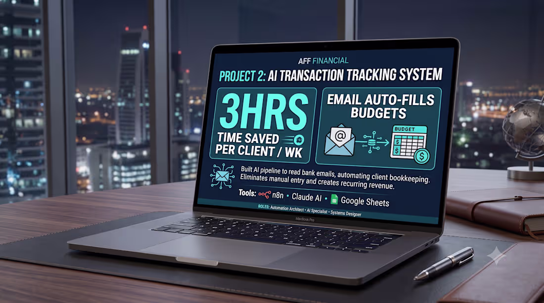 Cover image for AI Transaction Tracking System —